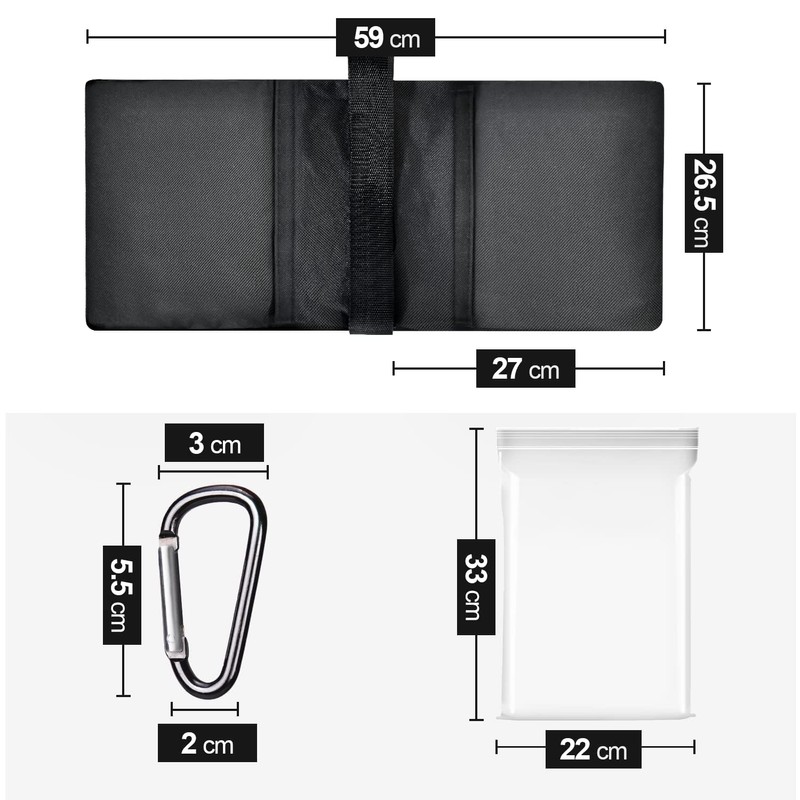 EMART Sandbag for Photography, Tripod, Stand Load Capacity, Stability Weight