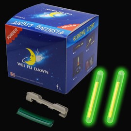 Zehon 100pcs Fishing Glow Sticks Clip on Pole for Rod Tips and Slip Bobbers，Floats，Line，Underwater in Night/The Dark,1Inch 3.0mm×25mm，1.5Inch 4.5×39mm，2Inch 6.0×50mm，3Inch7.5×75mm