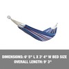 Bliss Hammocks BH-400W5CA 40" Wide Hammock w/Hand-Woven Rope Loops &