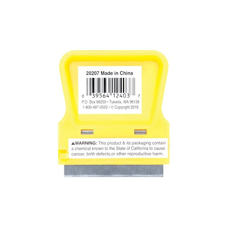 Performance Tool 20207 Lightweight Plastic Razor Blade Scraper for Precise
