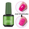 Eodci 3Pcs Magic Nail Polish Remover, Soak-Off Quick,Quickly & Easily
