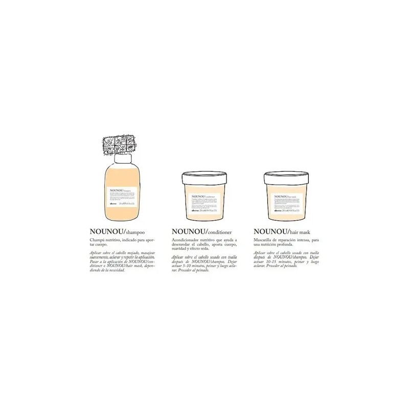 Kit Shampooacondicionador Nounou Davines