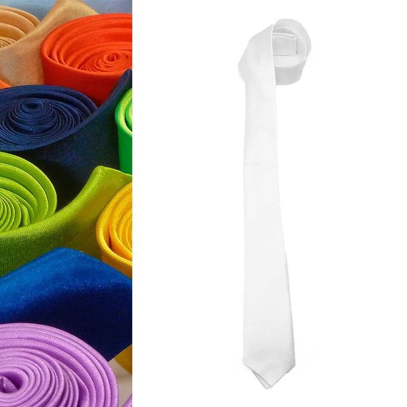 OcioDual Unisex Slim Tie Without Satin Print for Celebrations and