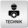 Türschilder24 XXL Door Sign (B) 125 x 125 x 1.5