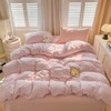 Nayoroom Bed Linen 135 x 200 cm Checked Pink White