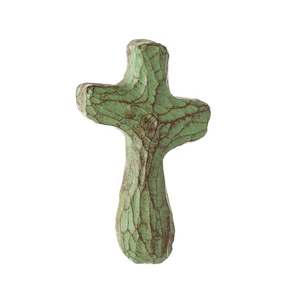Good Gift The Journey Holding Cross - Aged Patina Bronze - Inspirational Recovery Faith JHC1-GG