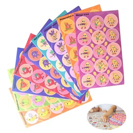 Scratch 'n Sniff Stickers - 9 Sheets, Fragrant & Fruit Scented, Pack of 135
