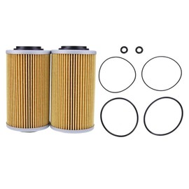 Chamixx 2X Oil Filter and O-Ring Kits 420956740 420956741 711956740 Compatible with Sea Doo GTI SE GTS GTR GTX SC RXP RXPX RXT RXPX 130 185 215 255 260 4-Tec Engine Motor Personal Watercraft Jet