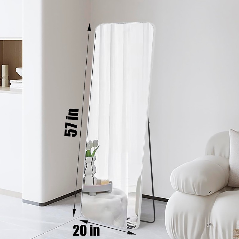 SCWF-GZ 57x20 Door Hanging Full Length Mirror, Floor Stand (Height