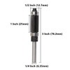 Mesee 1/4 Inch Shank Top & Bottom Bearing Flush Trim
