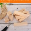 MECCANIXITY 8Pcs Basswood Carving Block, 4"x2"x1.2" Square Wooden Dowels Blocks