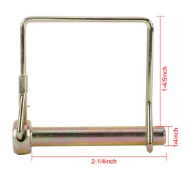 Roauend 20 Pieces 1/4 Inch x 2-1/4 Inch Trailer Pin, Shaft Locking Coupler Pin, Zinc-Plated Safety Pins, Trailer Hitch Pin for Farm Lawn Garden Trailer Lock Hitch Pin Lock