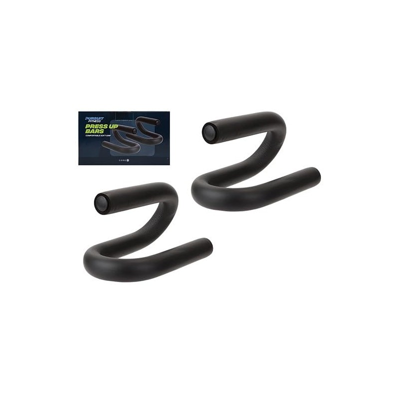 PMS Set of 2 Push Up Bars Comfortable Soft Grip