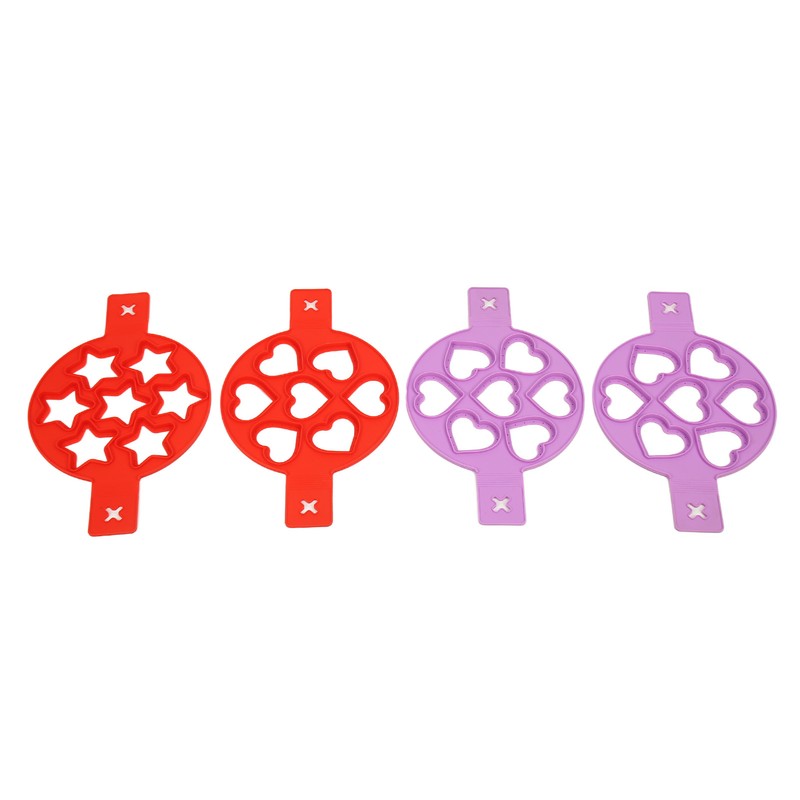 4pcs Pancake Mold 7 Hole Silicone Eggs Making Mold Nonstick