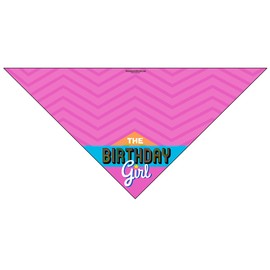Stonehouse Collection Dog Birthday Girl - Happy Birthday Dog Bandana - Dog Birthday Scarf Accessory - Great Dog Gift Idea (Medium to Large)