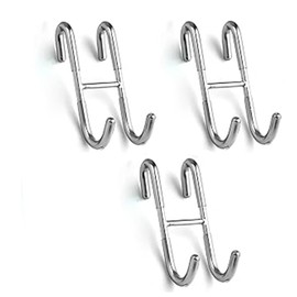 3Pcs Over The Door Hooks Kitchen Bathroom S Shaped Shower Door Hooks Glass Hanging Hook,Towel Hooks for Bathrooms Frameless Glass Door,Heavy Duty Stainless Steel Hook for Shower Door