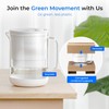 Waterdrop Glass Water Filter Pitcher with 1 Filter, Eco-Friendly, with