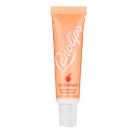 Lanolips 101 Ointment Multipurpose Superbalm Peach - Natural Lanolin Moisturizer - Restore + Repair Cracked Lips, Cuticles, Elbows + Dry Skin - Fragrance-Free, Clean, Cruelty-Free (10g / 0.35oz)