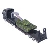 Flatbed Trailer Toy Simulation Detachable Collectible Military Trailer Tank Model