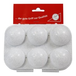 Egg Holder 6 Compartment Plastic Egg Holder Egg Transportation Container eggs Box Eggs Box Eggs Box Pet Carrier, Plastic, granit-weiß, 16 x 10 x 8 cm