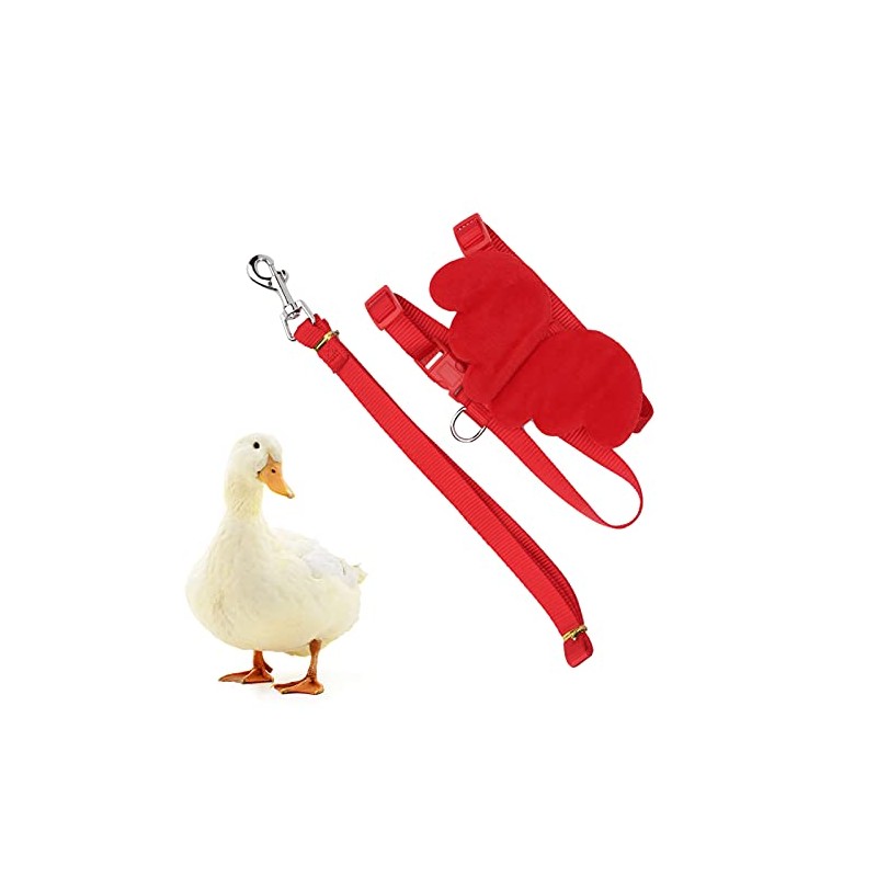 Duck Harness, Adjustable Chicken Walking Harness Breathable Pet Vest for