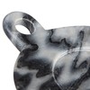 Creative Co-Op Hand-Carved Marble Handle, Grey Dish, 6"