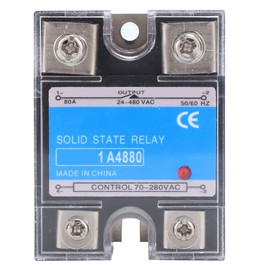 Single Phase Solid State Relay 70-280VAC Input 24-480VAC Load AC AC SSR Electrical Equipment for CNC Machinery(BERM-1 A4880（80A） )