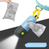 YUCHIYA Dog Poop Bags Holder with LED Flashlight, Sky Blue,