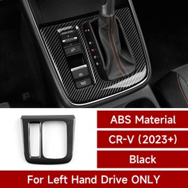 BRMYL Gear Shift Panel Cover Decals for Honda CR-V 2023 2024 Accessories CRV LX EX EX-L ABS Carbon Fiber Stickers