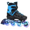 SUPER YOUNGSTER Adjustable Inline Skates for Boys Girls Ages 4-12