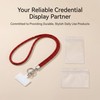 Fashion Sparkle Crystal Rhinestone Neck Lanyard,Bling Badge Holder with 2PCS