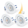 URing LED Recessed Spotlight, Flat, Swivelling, Dimmable, LED Spot with