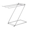 Foldable Floor Towel Holder Stainless Steel Z Shaped 3 Bars