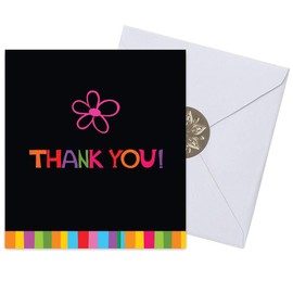 Ginger Lily Farms Botanicals kudos Spinning Bath Bomb & Greeting Card, Thank You Single Flower