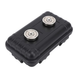 VOBOR Outdoor Key Hideout, Waterproof Magnetic Key Magnetic Box, 12 x 7 x 4 cm, for Vehicles, Outdoor, Travel, Hiding Keys, Black