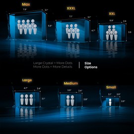 STRONGUS 3D Crystal Photo, Gifts, for Mom, Girlfriend, Her, Him, Boyfriend, Dad, Birthday, Anniversary, 3D Customized Picture, Couples Gifts