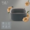 alqua Elliptischer selbstbewässernder Blumentopf, Orchidee und Blumentopf für den Innenbereich,