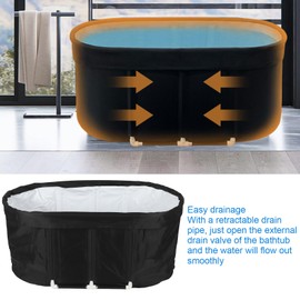 Ice Bath Innovative Oval,Cold Plunge Tub Hot and Cold Therapy within ‑86°F to 140°F,Ice Bath Tub Speed Recovery, Ice Pod Easy Drain and Clean for Ice Baths and Soaking