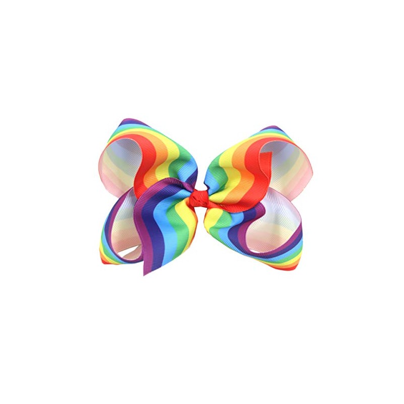 Rainbow Hair Bow Clips for Women Girls Gay Pride Day
