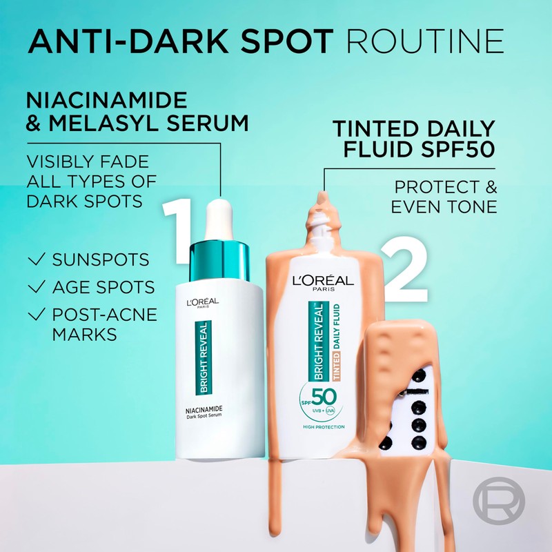 L’Oréal Paris Bright Reveal Tinted SPF 50 Daily Fluid Light