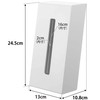 Yamazaki 1664 Two-Way Tissue Stand, White, Width 5.1 x Depth