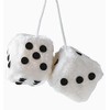 Sumex JUMBO30 Large Plush Dice, White, 9 x 9 cm