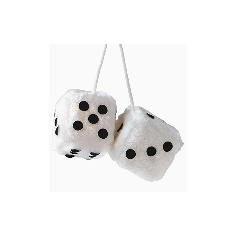 Sumex JUMBO30 Large Plush Dice, White, 9 x 9 cm