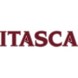 Whitney ITASCA RV LOGO Lettering decal Graphic Burgundy, Dark Red 3.3/8" X 15.5/8"