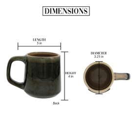 Pavilion Gift Company- Happy Camper - 15 oz Ceramic Mug Camping Camper Campfire Outdoors Woodsy RV Tent Kitchenware