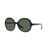 Vogue Eyewear Woman Sunglasses Black Frame, Dark Green Lenses, 56MM