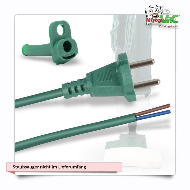 MisterVac Cable Power Repair Cable Compatible with Vorwerk Kobold VK