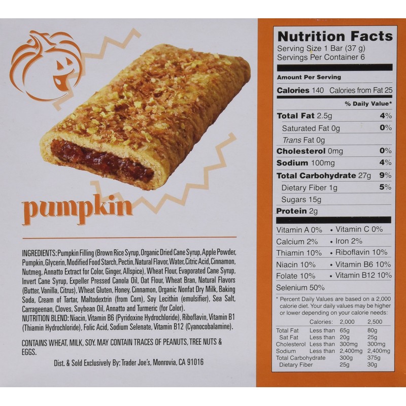 Trader Joe's This Pumpkin Walks Into a Cereal Bars, (4