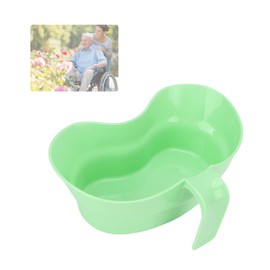 KUIDAMOS Vomit Basin Cup, Inward Curved Kidney Shaped Bowl Large Diameter Unbreakable for Bed 21 x 16 x 8 cm