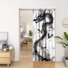 YungHo Japanese Ink Dragon Door Curtains, Chinese Traditional Ink Painting